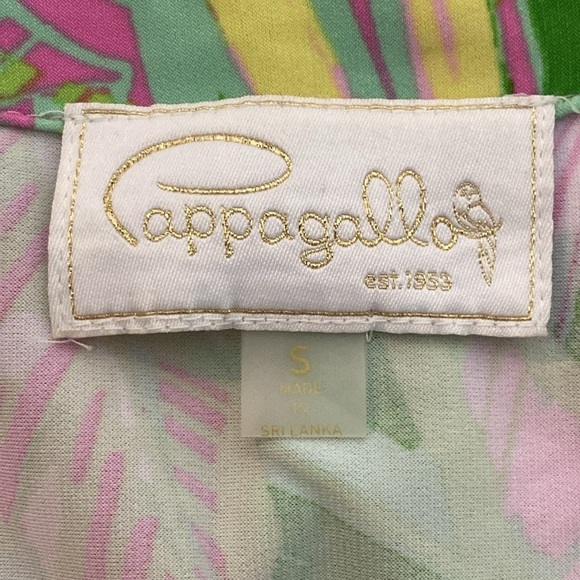 Pappagallo Erika Flutter Sleeve Tropical Mini Dress size S - Picture 6 of 8